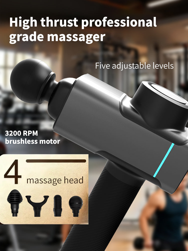 Tinyho SE Deep Tissue Massage Gun - 5 Precision Attachments