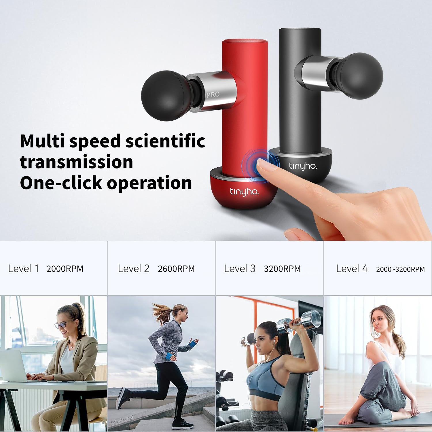 T830 Mini Red Massage Gun